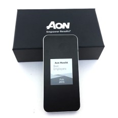 Executive iPhone 5 shape USB mobile battery charger with LED 4000 mAh power bank - Aon